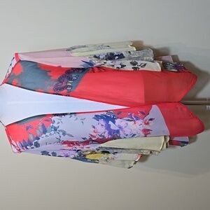 Floreat Georgette Floral Kimono‎ Vacation Sheer Ethreal Cottagecore